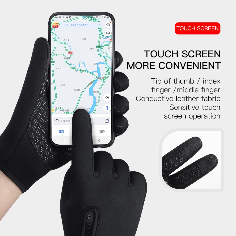 Sarung tangan bersepeda musim  - Ski Glove Waterproof ulasan dan harga