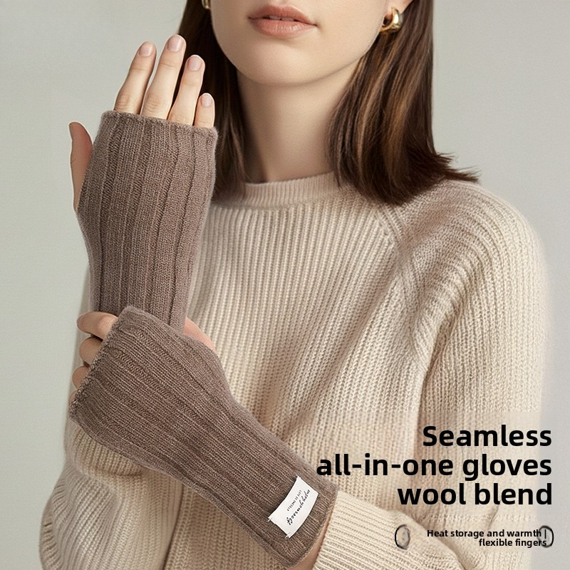 Sarung Tangan Rajut Tanpa Jari - Wool Glove Lined ulasan dan harga