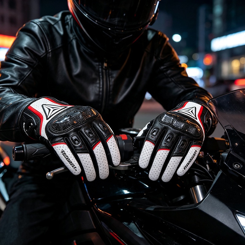 Sarung Tangan Motor Kulit Asli - Motorcycle Glove Knuckle ulasan dan harga