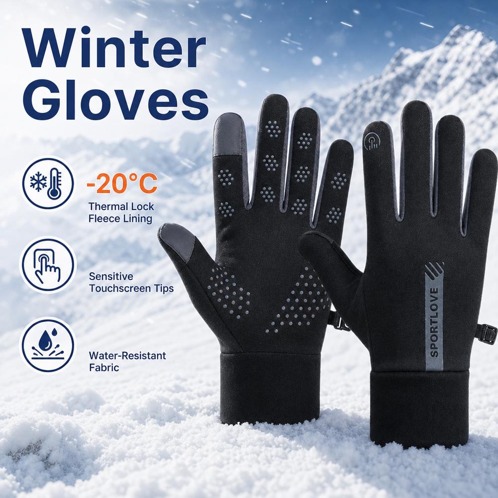 Sarung Tangan Sepeda, Hangat,  - Ski Glove Waterproof ulasan dan harga